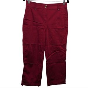 Chico's Red Crop Pants Size 6 🍒